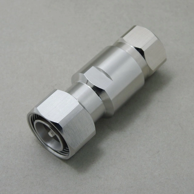 4.3/10 Mini DIN Male Plug Clamp RF Coaxial Connector for 1/2" Foam Feeder Cable