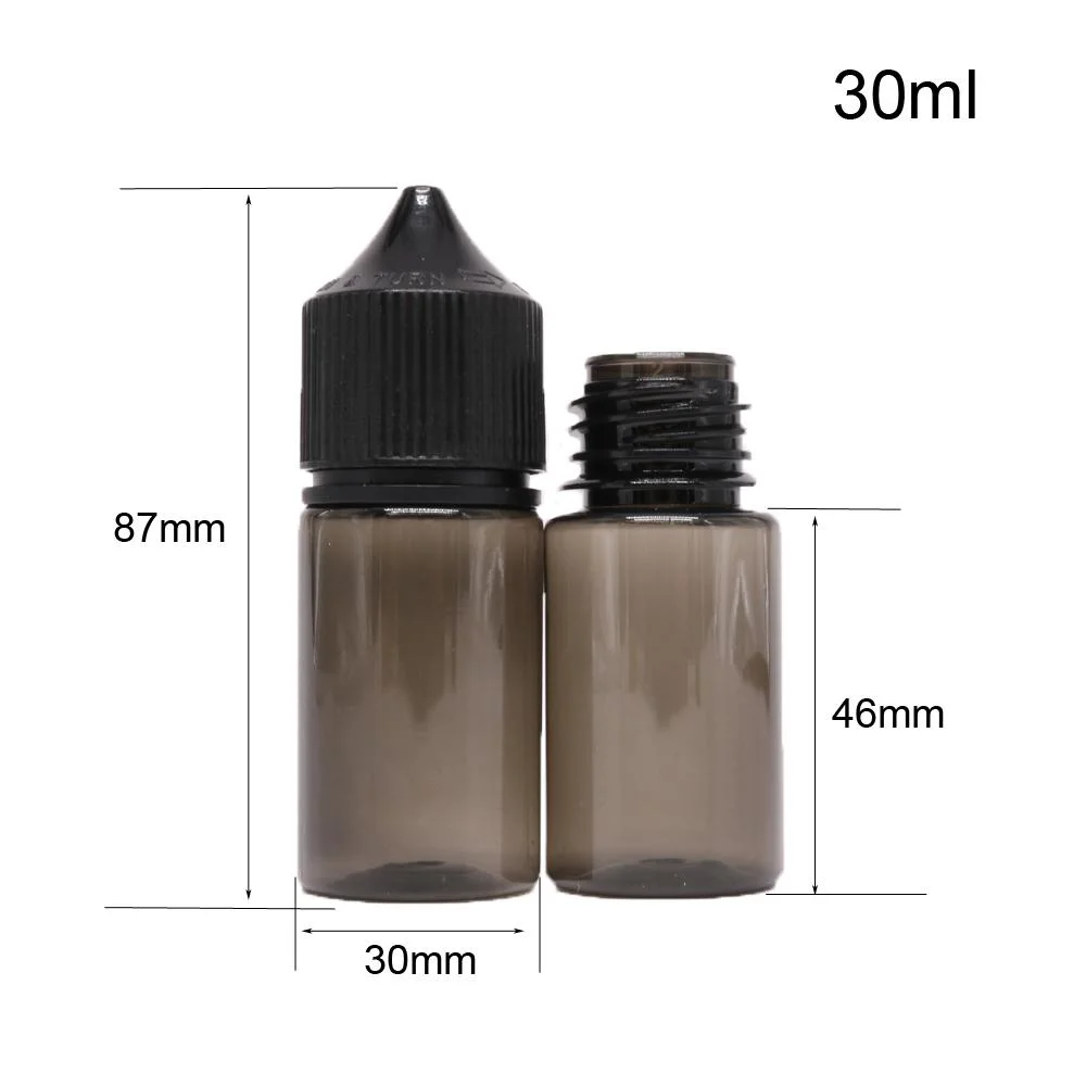 Liquid Juice 30ml Pet Plastic Dropper Bottle with Tamper Proof Lids