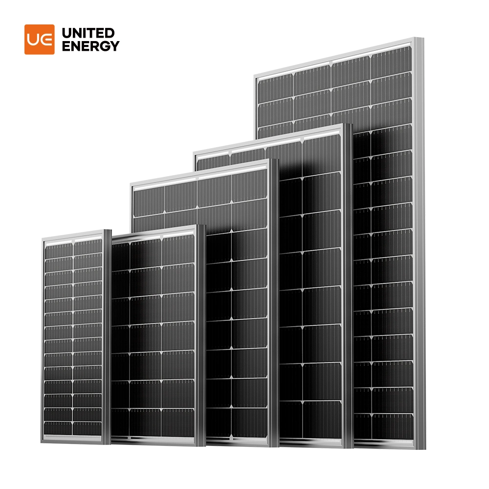 Ue Renewable Energy Solar Panel 12V 150W 160W 170W 180W Black