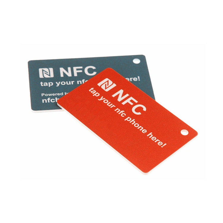 Writable Glossy Cr80 Size NFC RFID NFC Chip Access Card