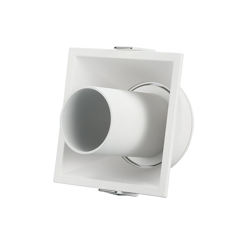 GU10/MR16 carcasa de luz LED regulable cuadrada con marco para Downlight empotrado