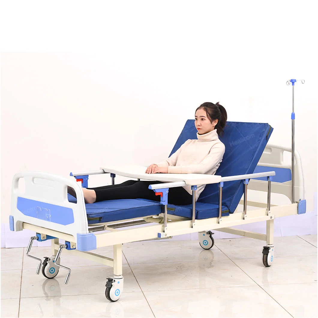 Mobilier d'hôpital simple manivelle médicale USI usage à domicile patient Lit de soins infirmiers