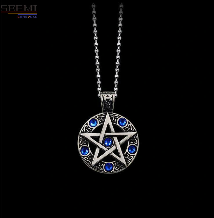 Pentagram Pentacle Five-Pointed Star Pendant Necklace Jewelry