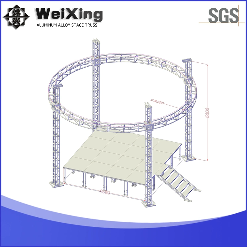 8m Diameter Round Truss Aluminum Stage Truss for Event Stage Equipment Show