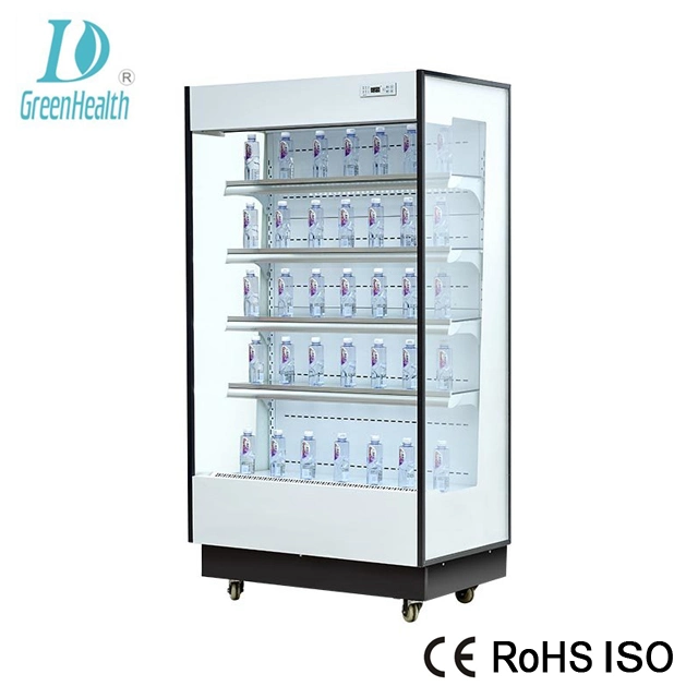 Supermercado abierto comerciales Enfriador de mostrar los equipos de refrigeración