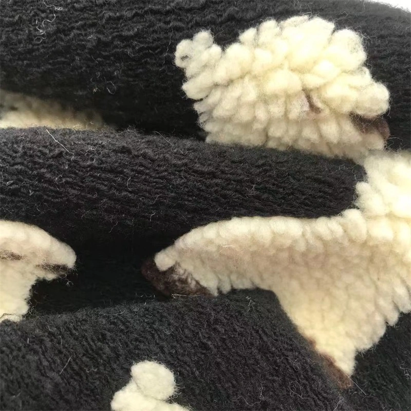 Yigao Textile Jacquard Lamb Cashmere Fabric Clothes Toy Fur Fabric