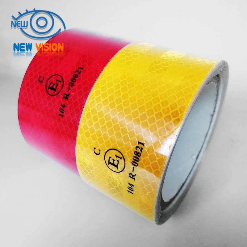 Fluorescent Reflective Vinyl Pet Tape ECE 104r 00821 Custom Printed Conspicuity Reflective Tape for Truck
