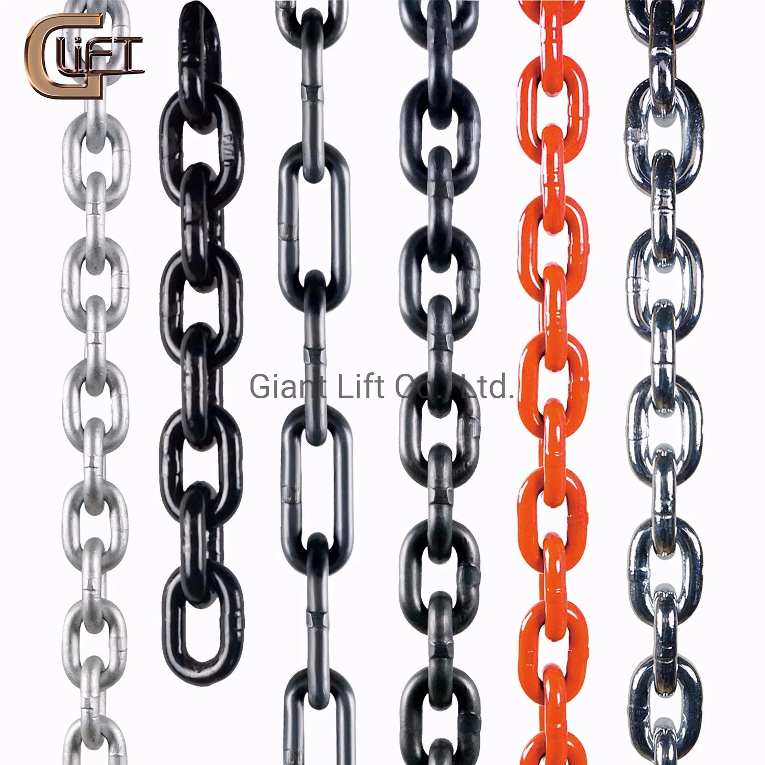 G100 G80 Chain Giant Lift Stainless Steel Lifting Chain Sling Long Chain for Lifting Link Chain Powder Coated Galvanized Oxide Dacromet (G100)