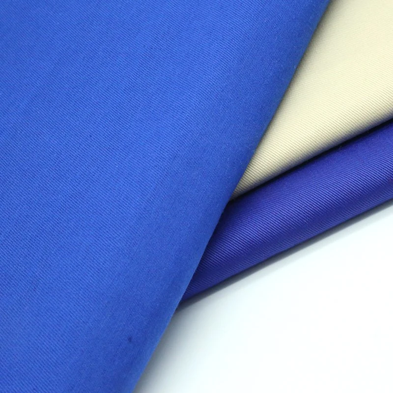 97% Cotton 3% Spandex Woven Satin Fabric Garment Material Cotton Spandex Solid Color Brushed High Stretch Satin Fabric