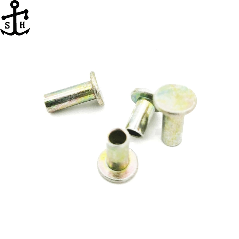 Rivets tubulaires en acier au carbone bouchon DIN 7338 Type C pour Appareils électriques