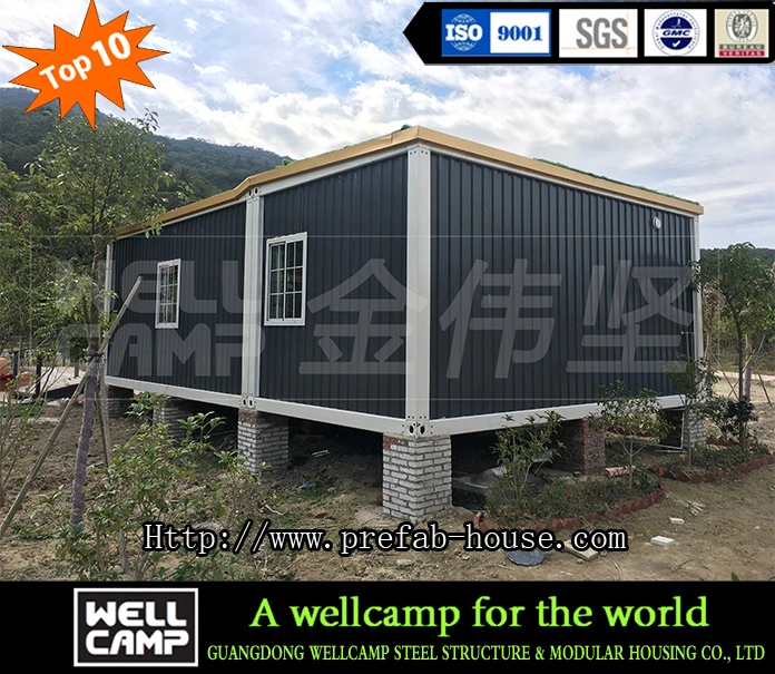 Wellcamp Two Stories Fast Build Loft Style Prefabricated Container Villa Luxury Container Home