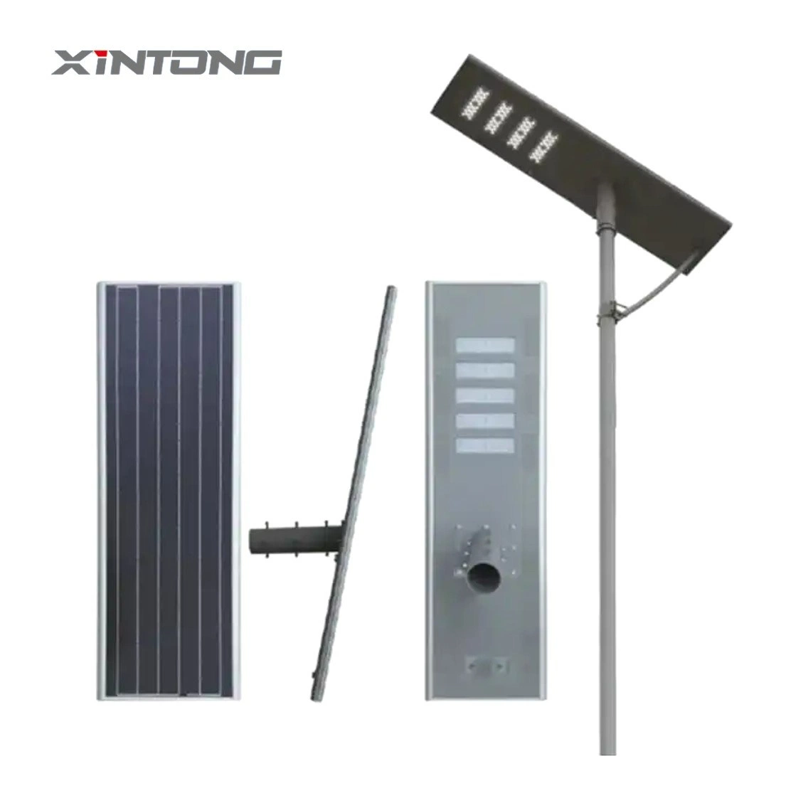 Sensor de movimiento inteligente impermeable al aire libre con protección IP65 15W integrado todo en uno de los LED Luz solar calle