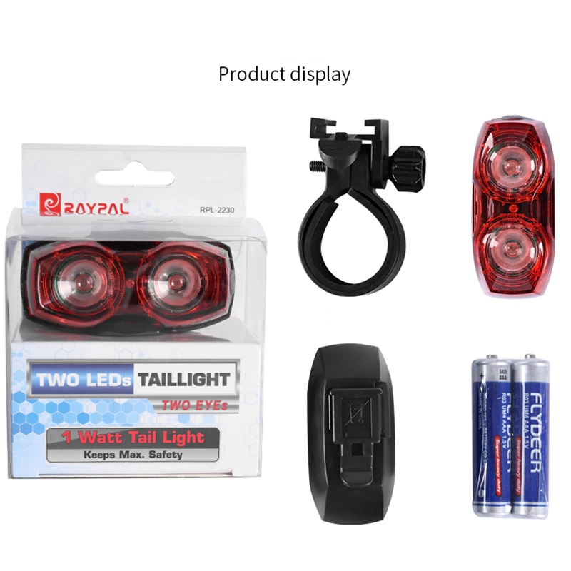 Raypal 2230 Mountain Bike Riding Light Equipped with Bicycle Bright Night Riding Explosive Flash Warning Light Bicycle Tail Light