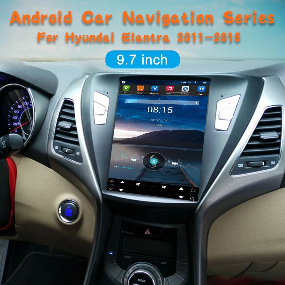 Android Car Radio 10.4'' GPS Navigation Auto Radio for Hyundai Elantra 2011 2012 2013 2014 2015 Multimedia Player System