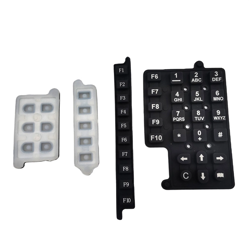 Custom Multi-Colored Rubber Electrics Push Button Soft Silicone Rubber Conductive Button Pads Set