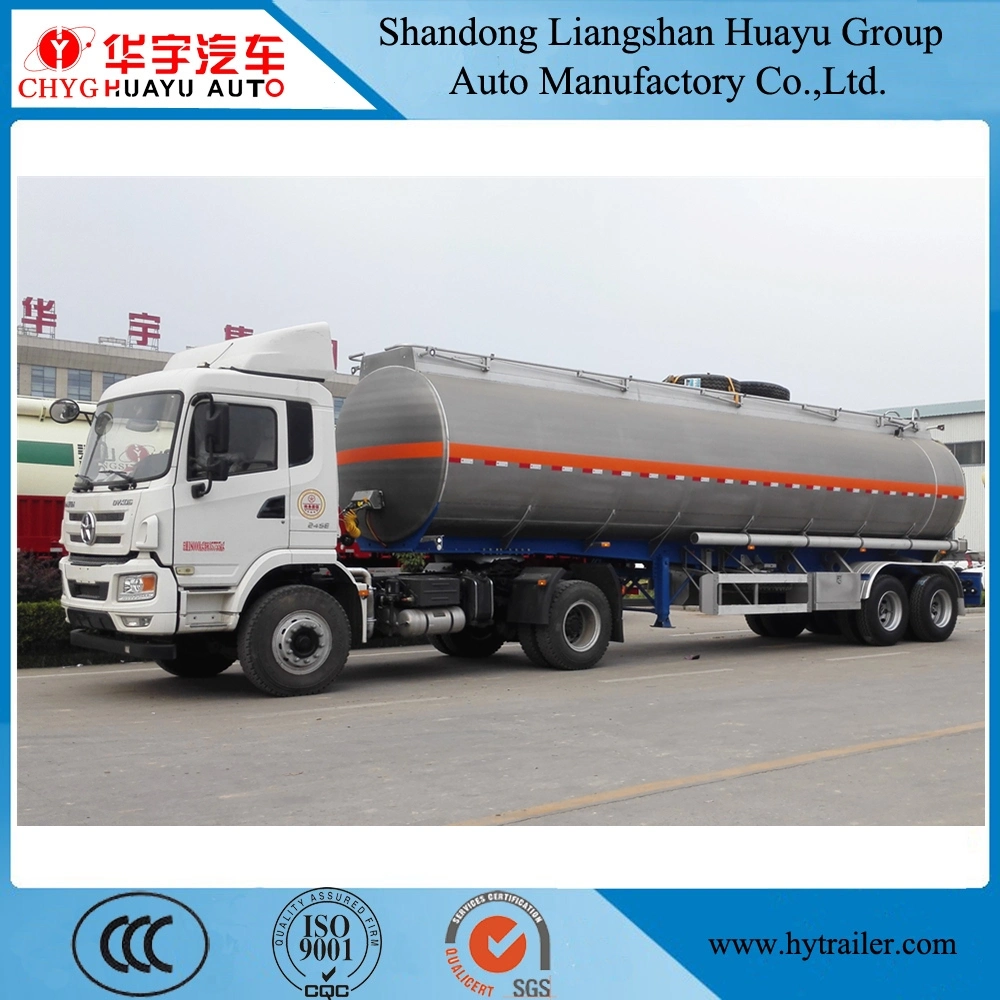 2/3 Axle Stainless Steel/Aluminum Alloy Tank/Tanker Truck Semi Trailer for Oil/Fuel/Diesel/Gasoline/Crude/Water/Milk Transport