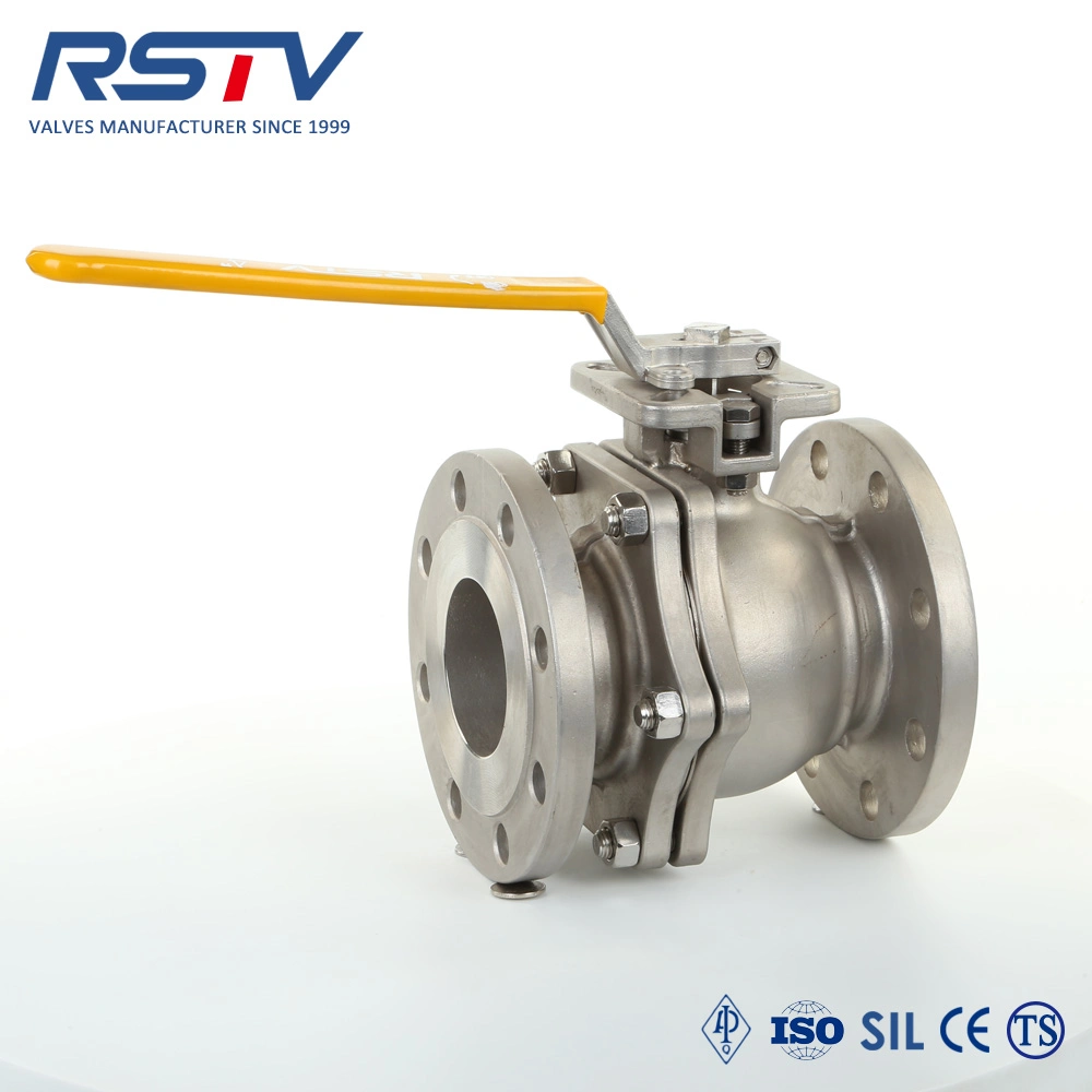 2PC Floating Flange Ball Valve API&ASME&DIN&JIS Stainless Steel CF8m / CF8 / Wcb with ISO 5211 Direct Mounting Pad