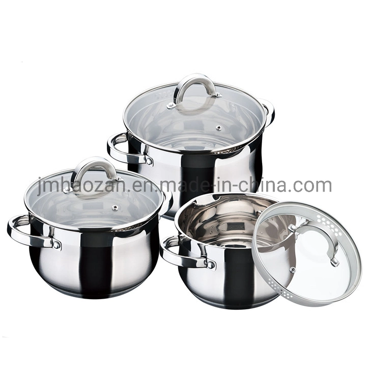 Acero inoxidable utensilios de cocina 6pzas Potset Forma del vientre