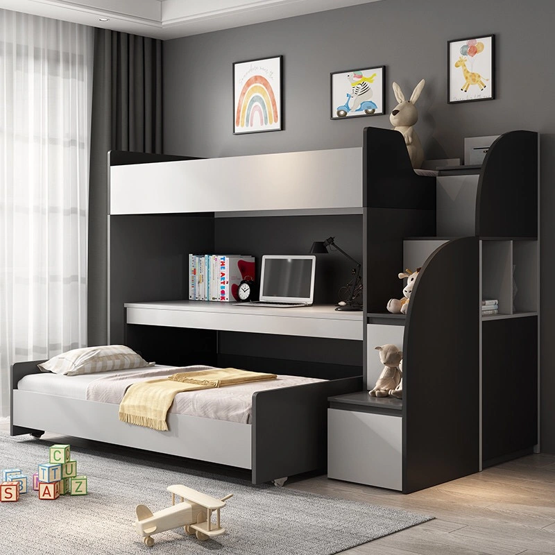 Les enfants chambre à coucher Mobilier de style méditerranéen ensembles bébé multifonction lit superposé moderne en bois