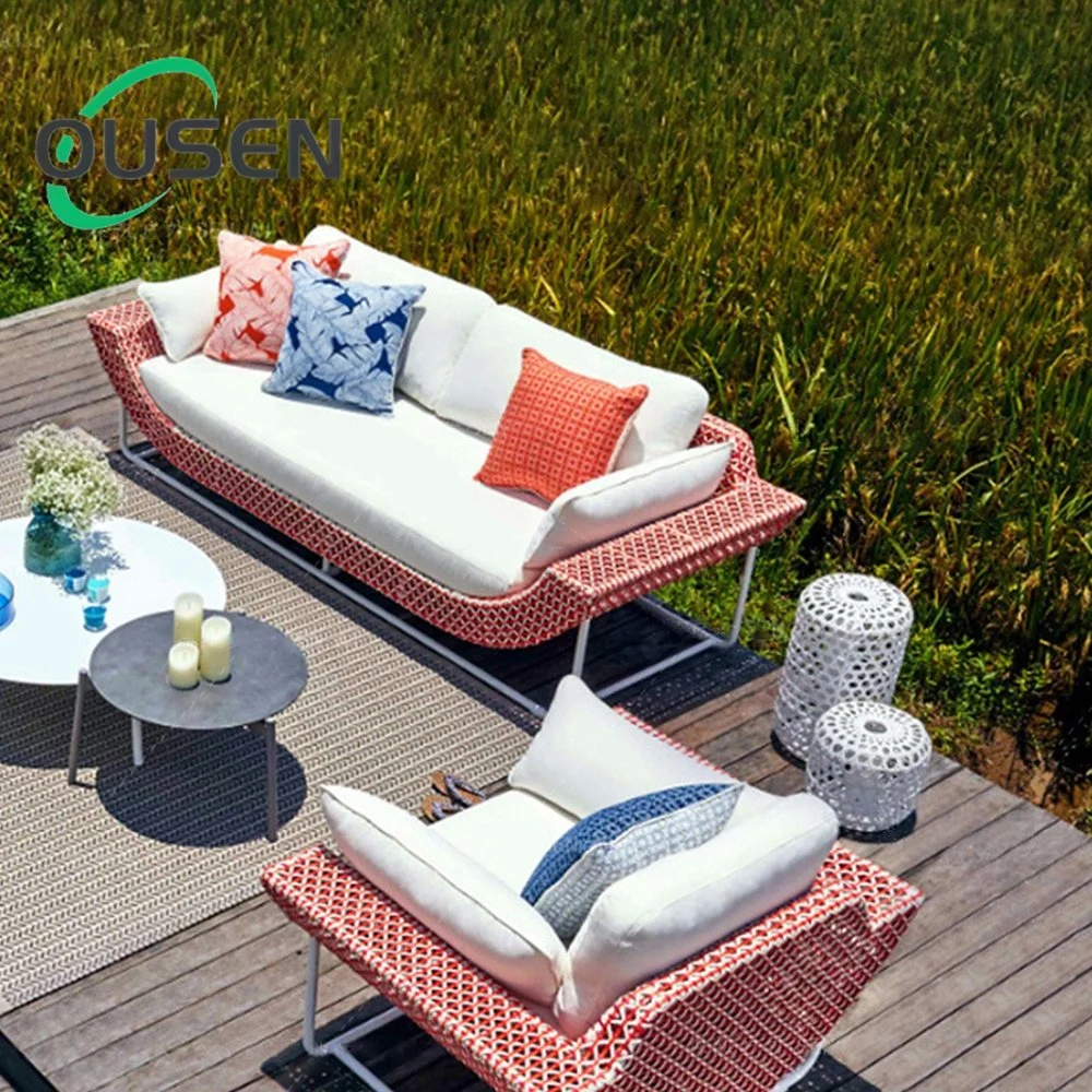 Modern Style Home Sectional Outdoor Chair American Style Garden Rattan Sofa Furniture