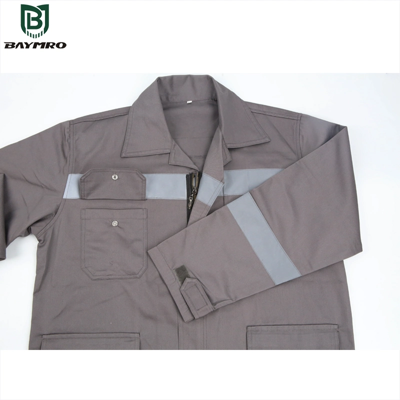 Reflective Coveralls Suit Jumpsuit Uniforms Construction Workers Can Be Customized Logo Clothing Cotton Workwear