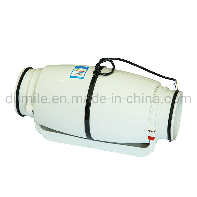 Fresh Air Wind Mixed Flow Duct Extractor Fan with Speed Controller Shops Pipe Exhaust Plastic Axial Blower