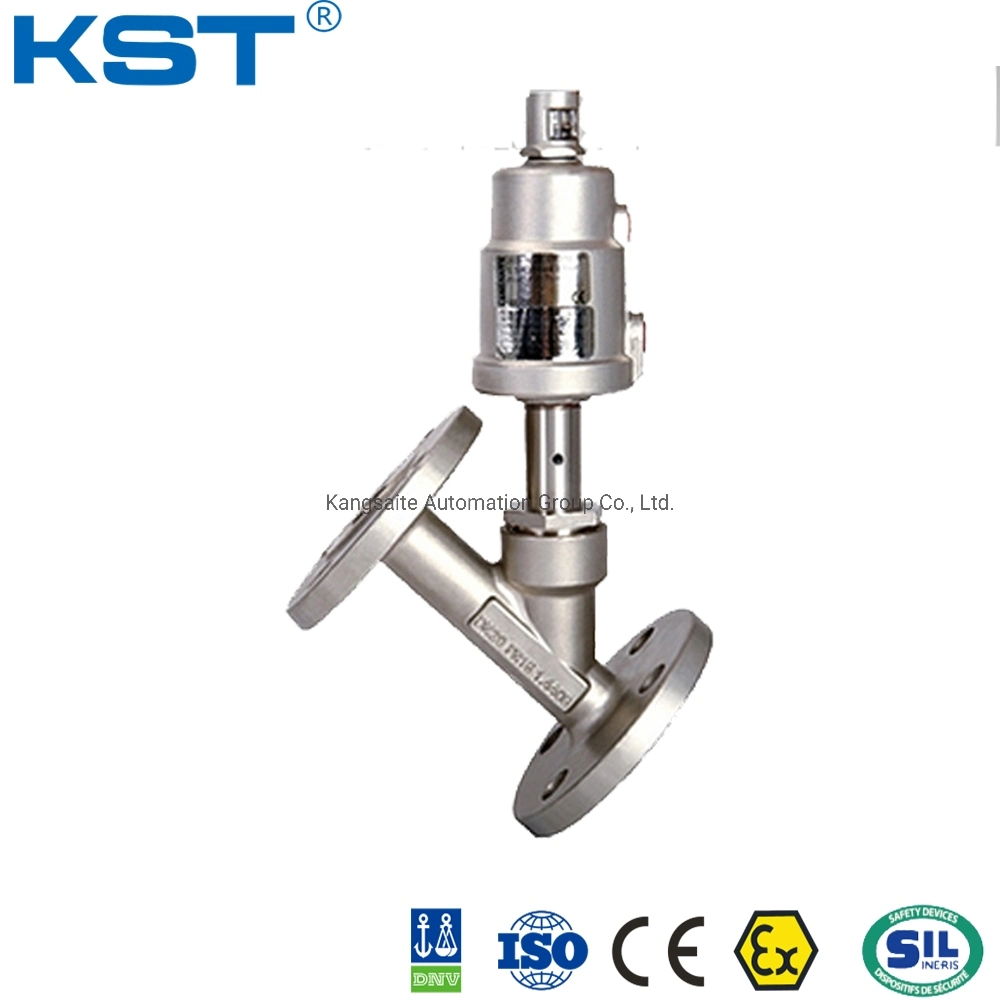 DN15-100 Stainless Steel Kt/OEM Globe Hose Pneumatic Angle Piston Valve