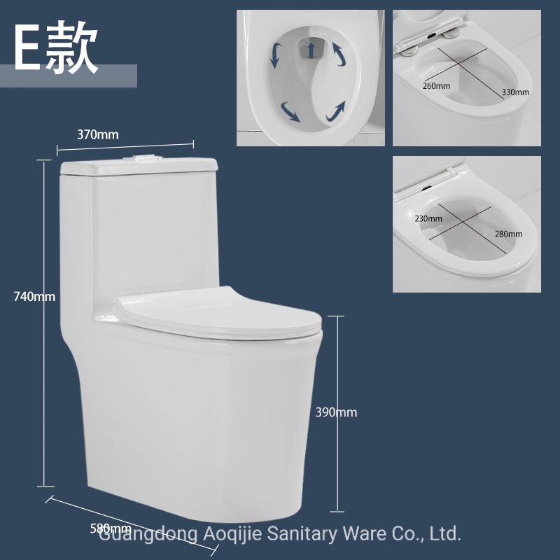 Modern Style Easy to Clean Glazed Different Models Glossy White Colored Toilet Bowl Ceramic Water Closet Wc Toilet Set High and Short Shape S/P Trap OEM Brand