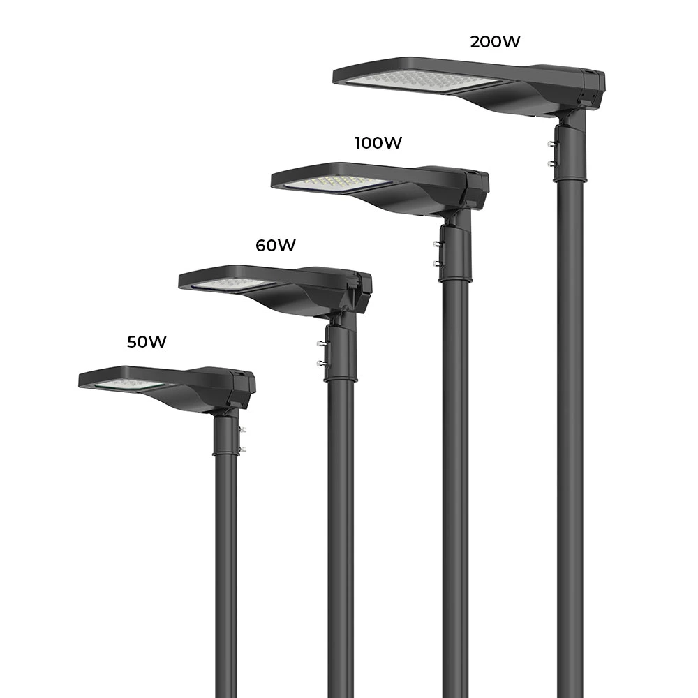 Ik08 Impact Resistance Pole Top Outdoor Luminaires Alltop IP66 Waterproof Road Streetlight