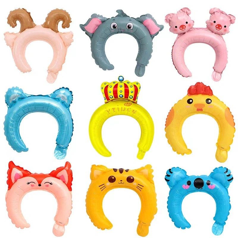 Party Decoration Animals Kids Birthaday Headband Foil Balloon