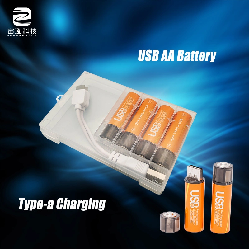 Speicher Batterie Fabrik schnelles Laden AA USB Li-Ion-Batterien