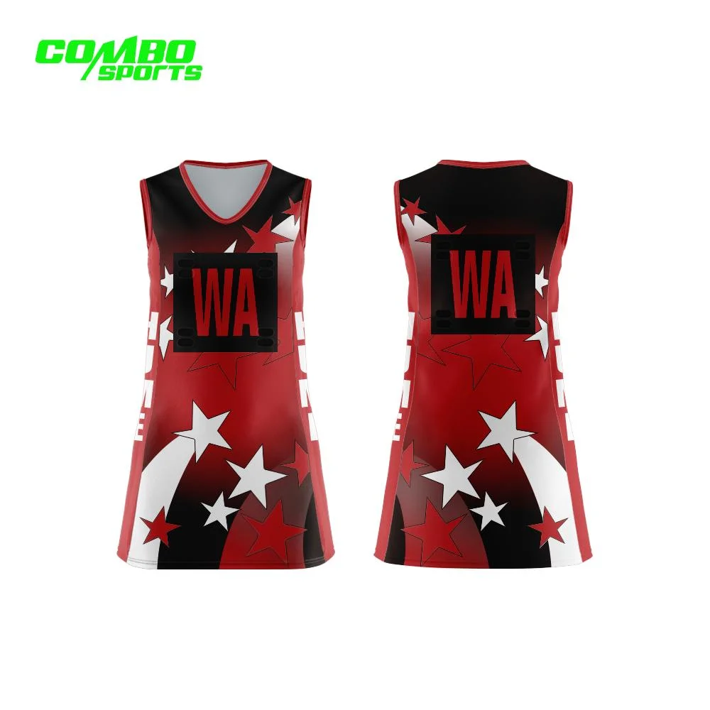 100% Polyester Breathable High quality/High cost performance  Netball Wear for Women