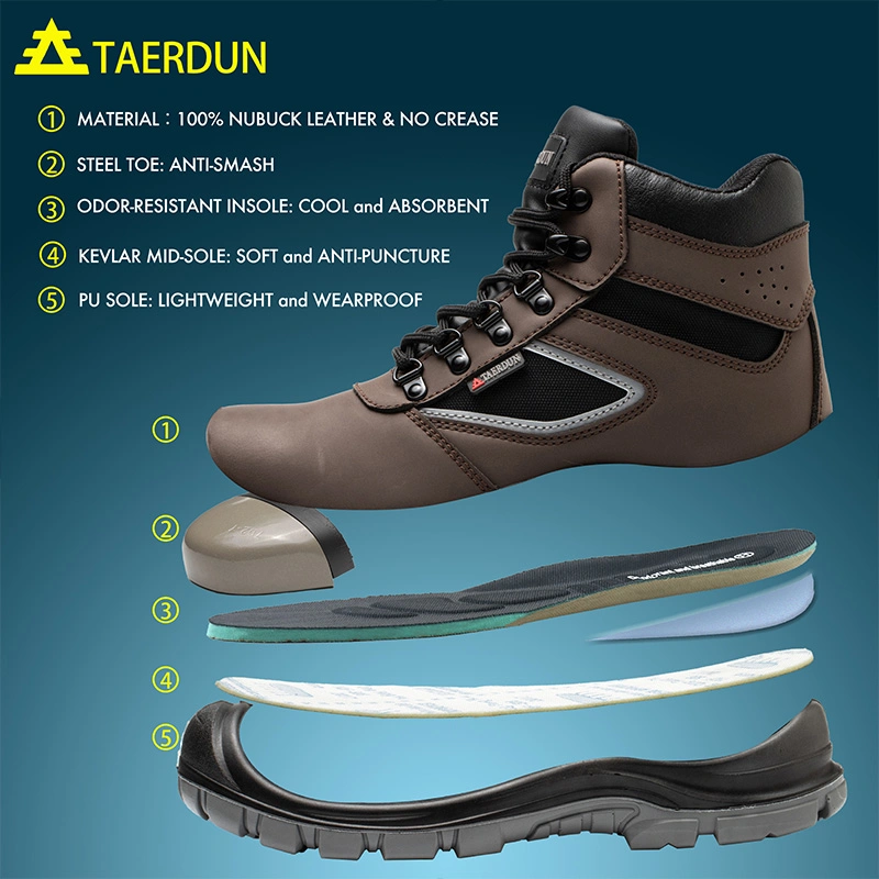 Steel Toe Shoes Men Waterproof Work Safety Shoes Non-Slip Breathable Comfort Lightweight Industrial & Construction Shoes Indestructible Welding Safety Shoes