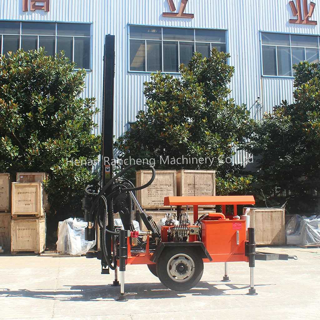 50m 80m 120m Trailer Mounted Small Water Well Drilling Machine