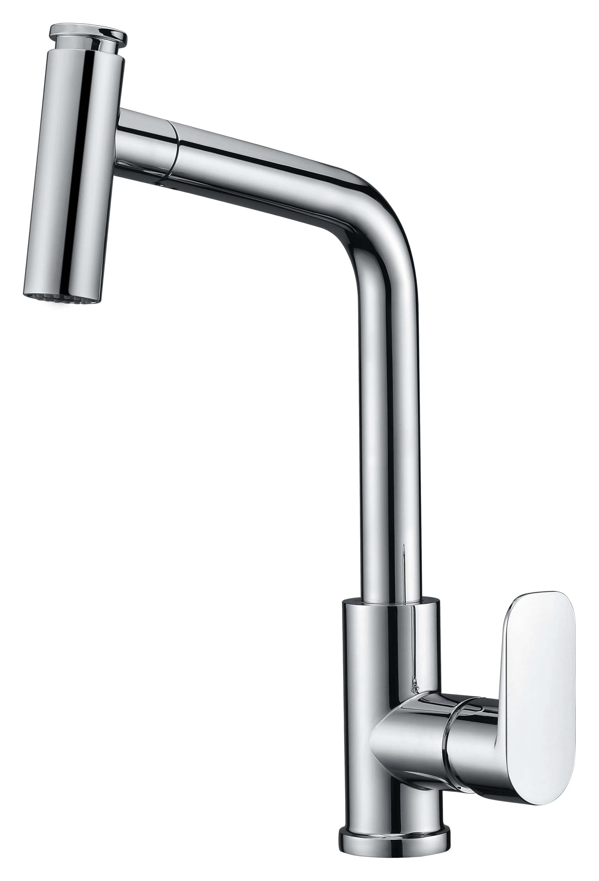 Single Lever Kitchen Mixer with Pulled out Head Sink Tap Brass Mixer
