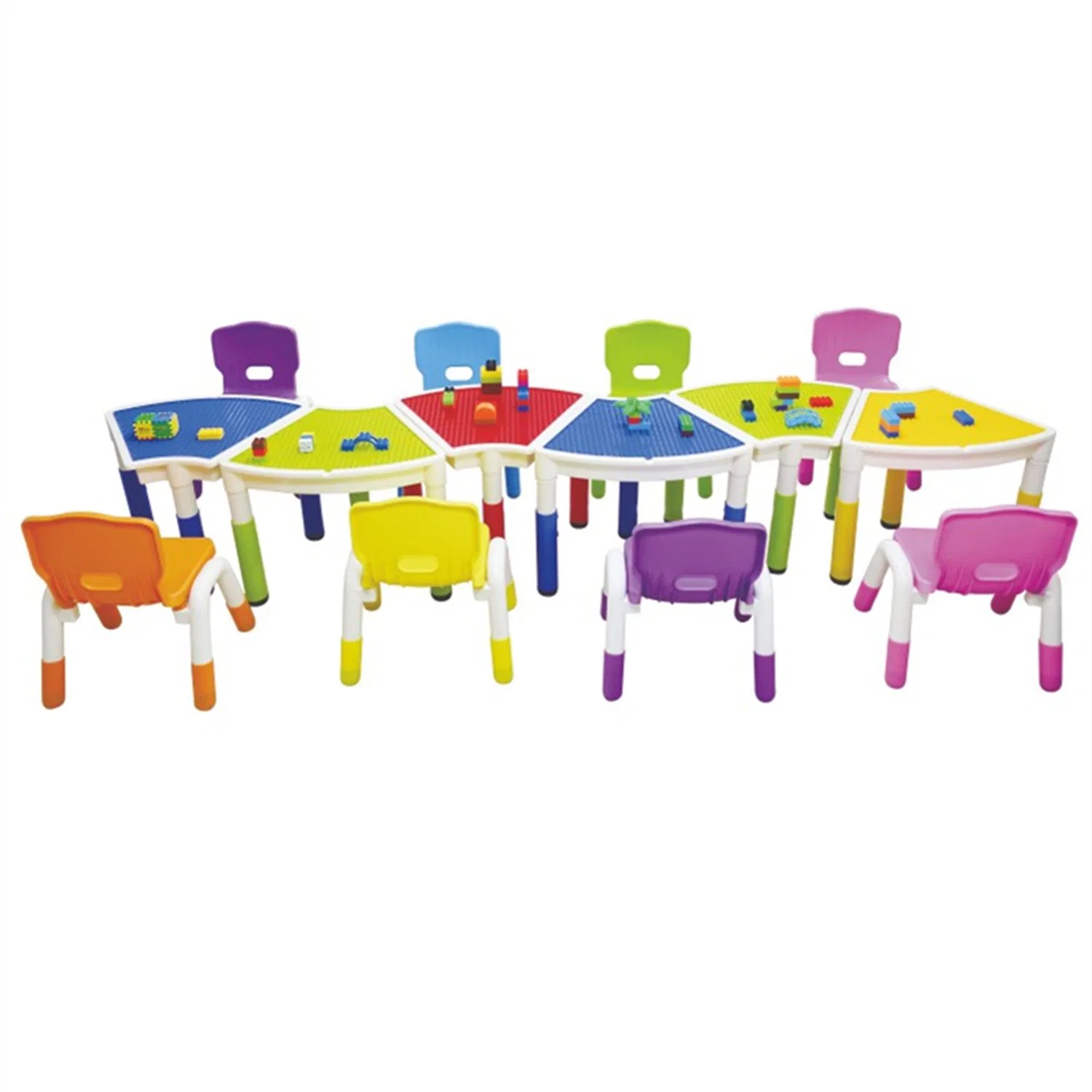 Kindergarten Children's Tables and Chairs Children's Plastic Building Table SL59