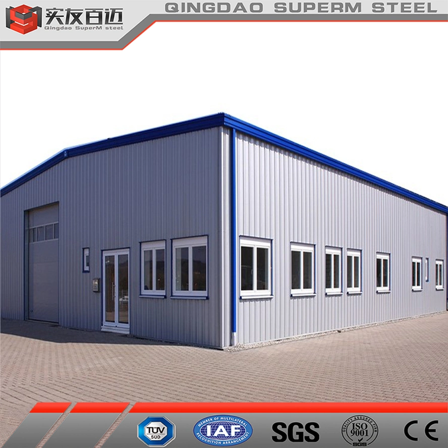 Prefab Light Steel Warehouse Construction Metal Sheet Workshop Offices Kits Insulated Panel 2-3 Cars Parking Carport Garage for Barndominium Homes