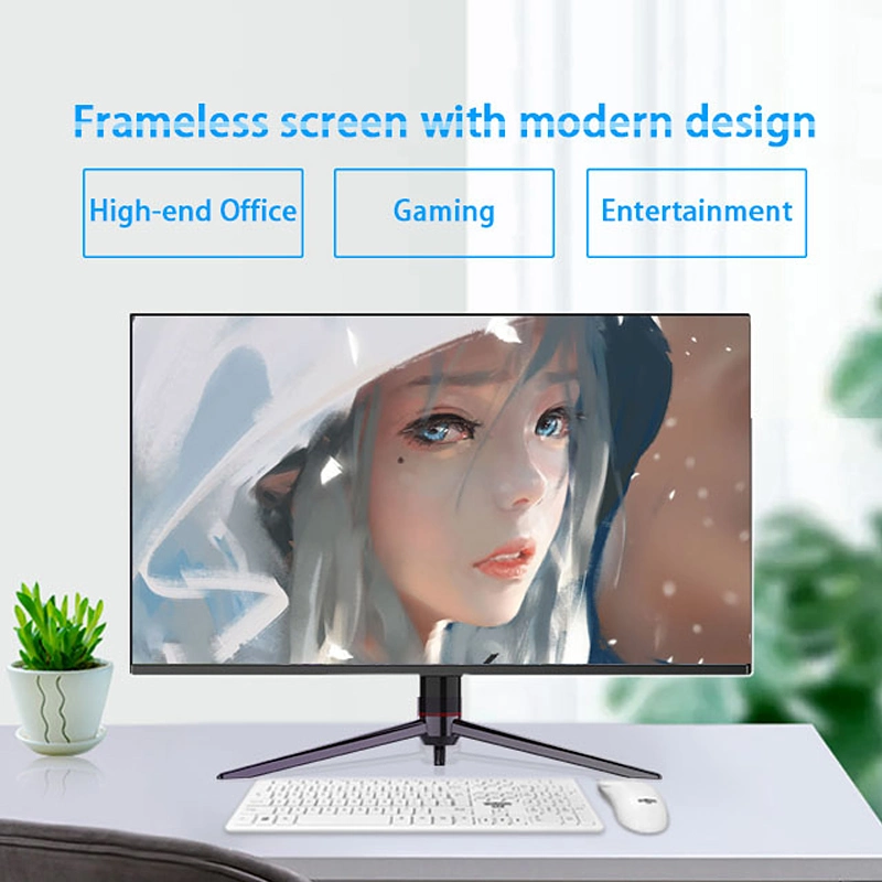 24inch All-in-One PC with Curved LCD Screen Slim Desktop Computer
