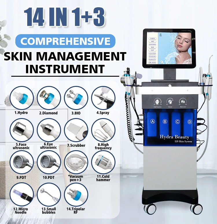 Hydra multifonction H2O2 Wonder oxygène visage machine eau Dermabrasion Crystal Machine de microdermabrasion