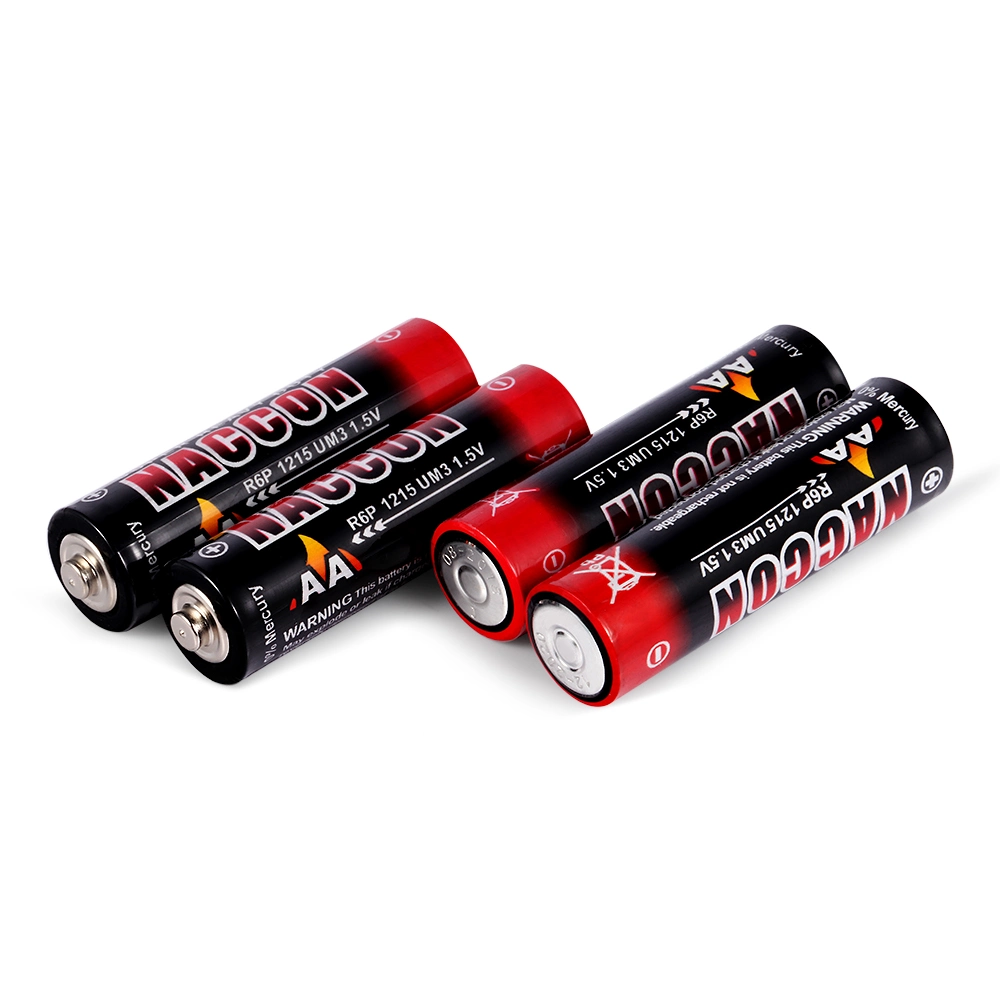 R6p, AA, Um-3, 1.5V Primary Super Power Carbon Dry Batteries