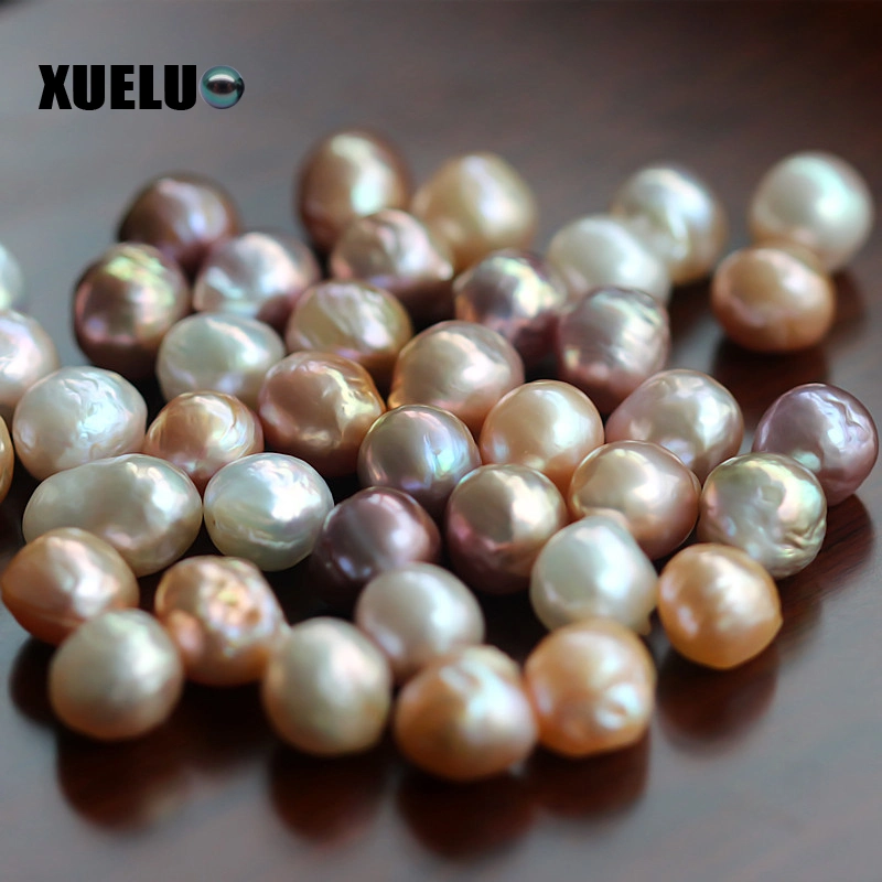 11-12mm Multicolor Round Edison Baroque Natural Cultured Freshwater Loose Pearls (XL110001)