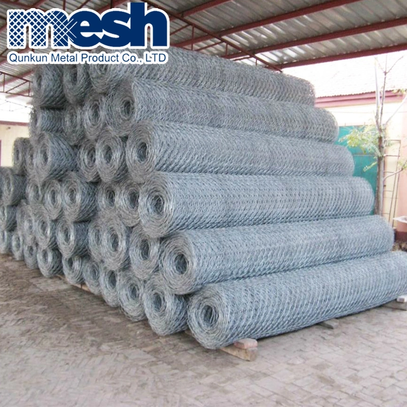 Hexagonal de acero galvanizado recubierto de PVC Gabion Box fabricante de China