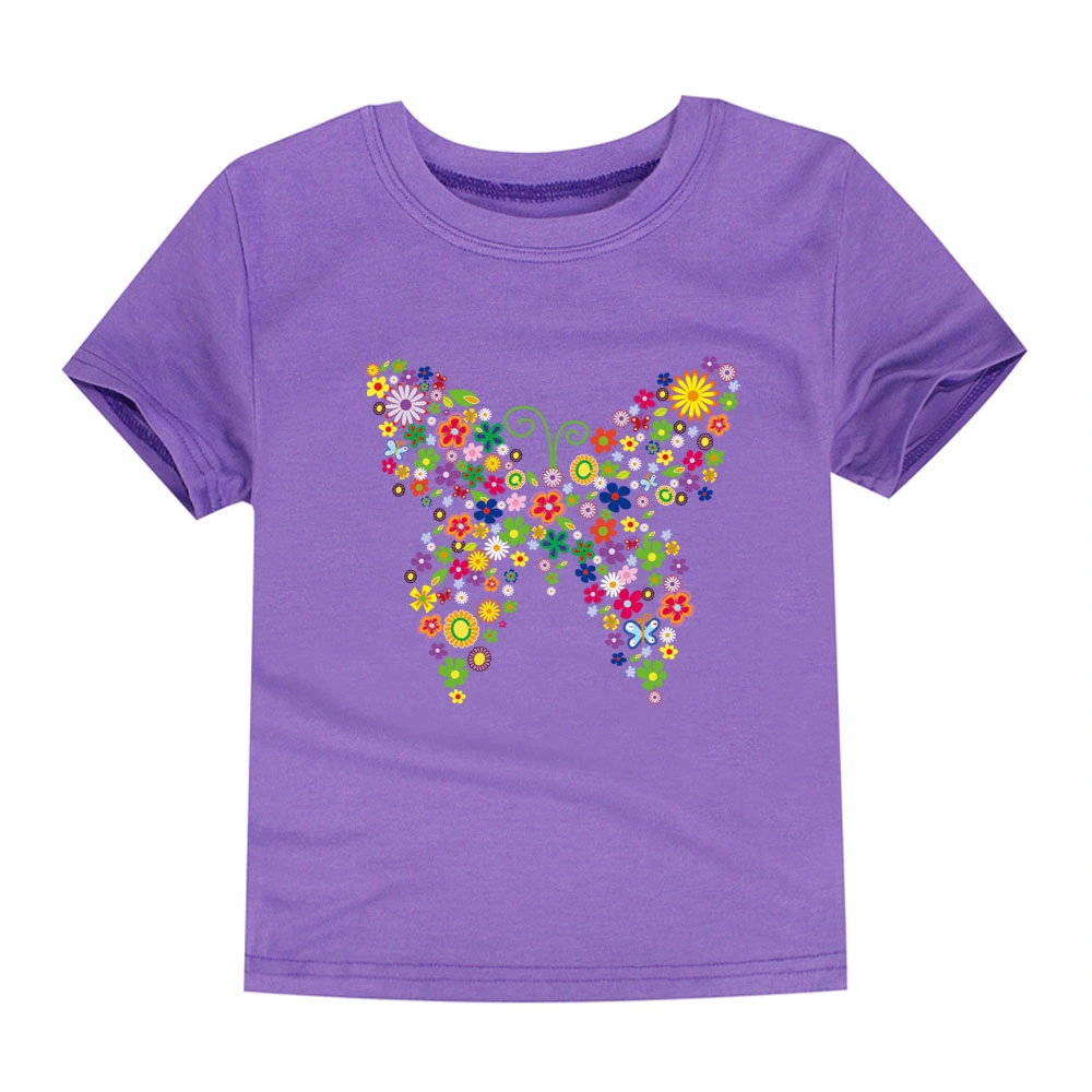 Custom Children T-Shirts Multi Colors Soft Touch High quality/High cost performance  Girl's T-Shirts