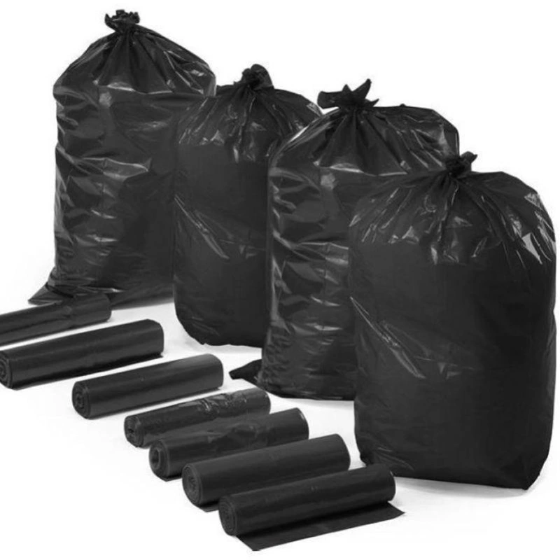 50L 60L 70L 80L 120L Black Heavy Duty Trash Bags Garbage Can Liners