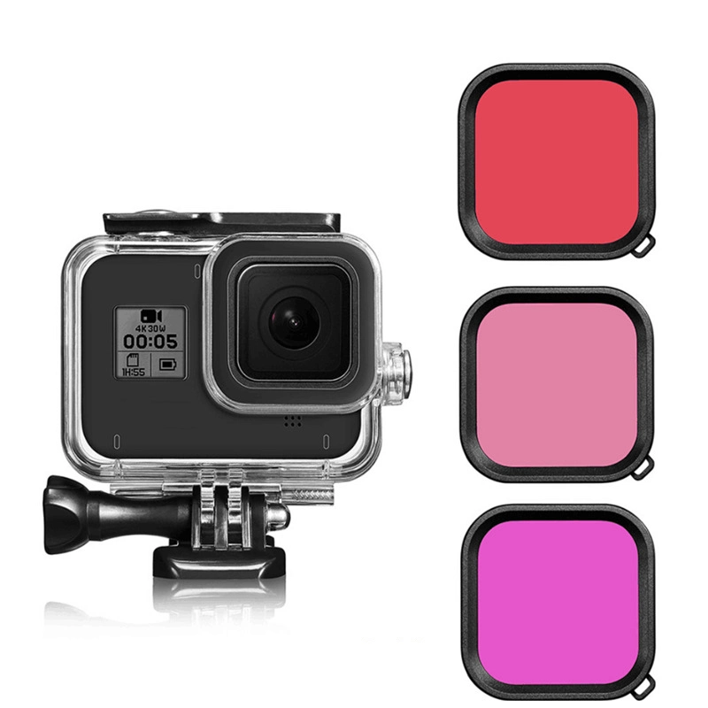 3 Pieces/Set Filter Lens for Gopro Hero 8 Action Camera Accessories