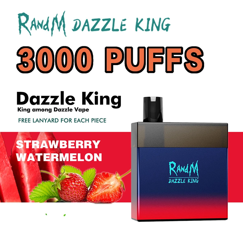 Randm Dazzle King 3000 Puffs VAPE Venta caliente Cigarette electrónico Recargable desechable E-Cigarette