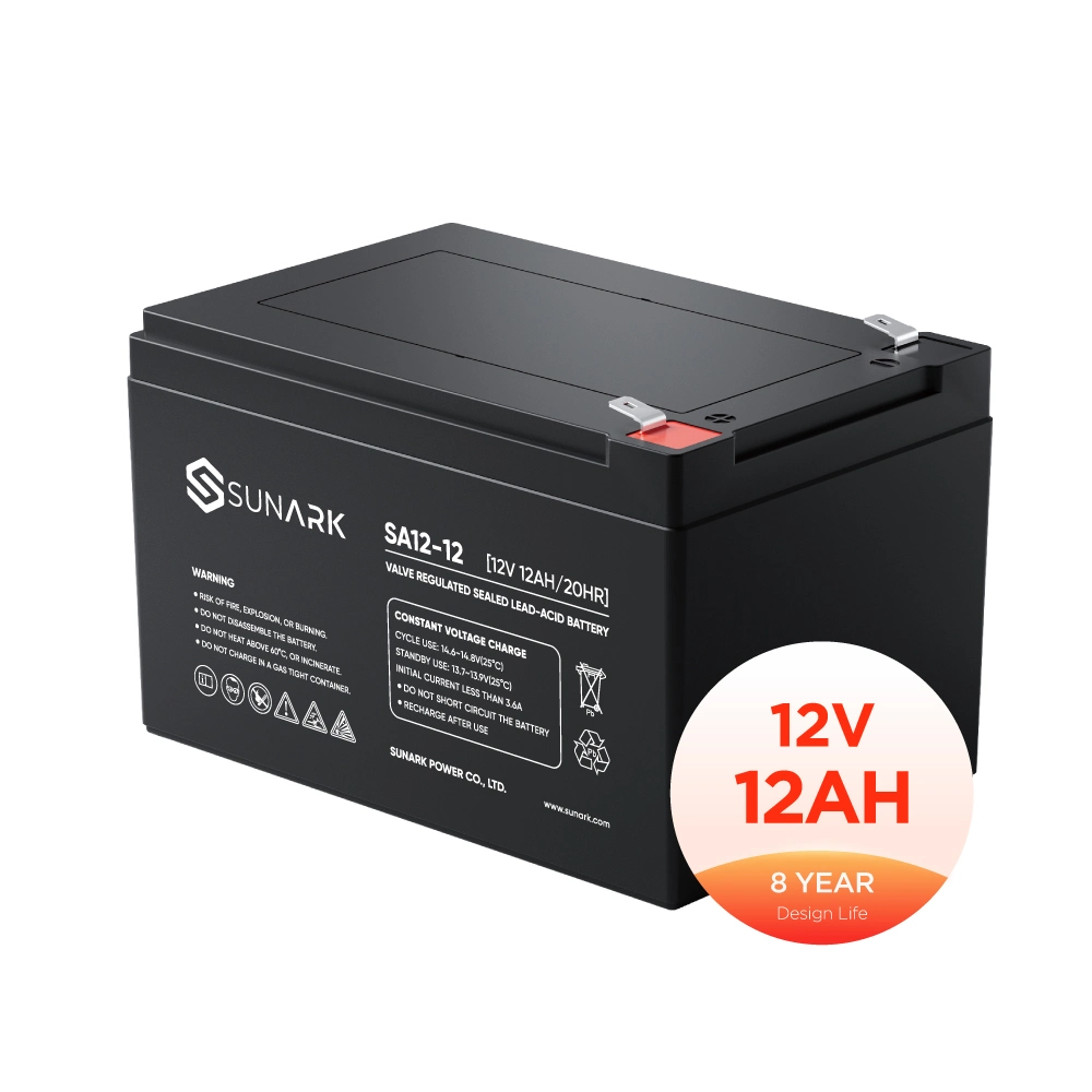 Sunark Wholesale/Supplier 6 Dzm 12 Small Size Gel Battery 12V 7ah 10ah 12ah Lead Acid Batteries