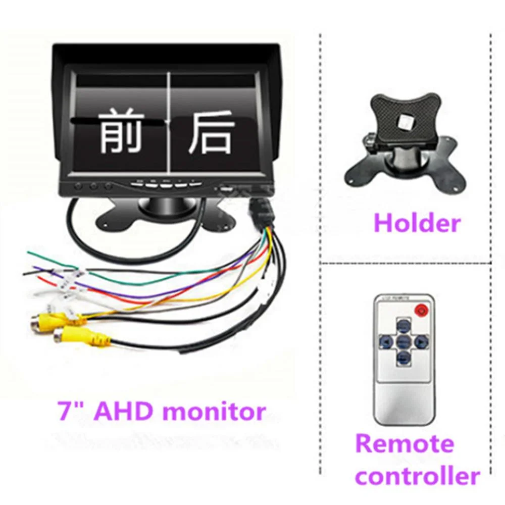 شاشة LCD مقاس 7 بوصات تعمل بتقنية TFT LCD تعمل بتقنية AV TV Bus Car LCD شاشة المراقبة