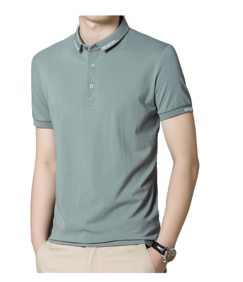 Los hombres de poliéster algodón Polo T-shirt, camiseta Polo