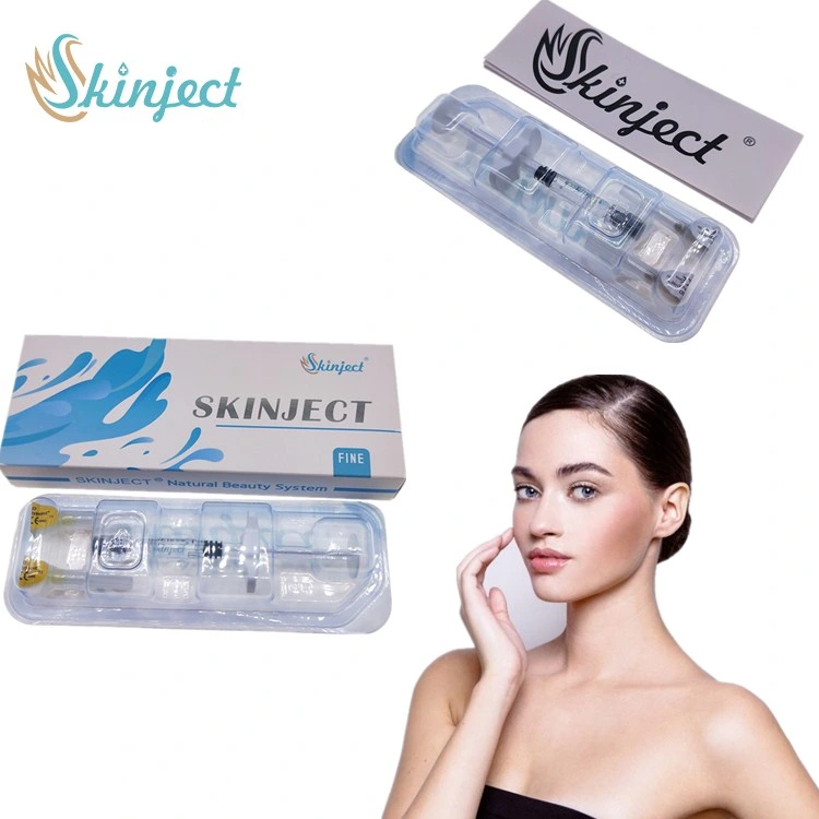 Skinject piel Filler frente Anti arrugas Huyaluronic Acid Gel Dermal Inyección de líquido de relleno